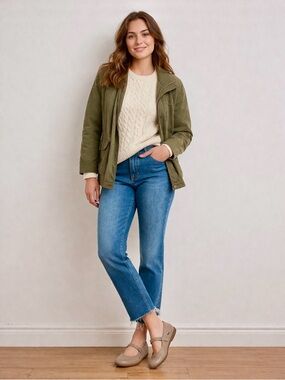 Vintage Lacoste Tan Leather Mary Jane Ballet Flats, Elegant and Versatile.